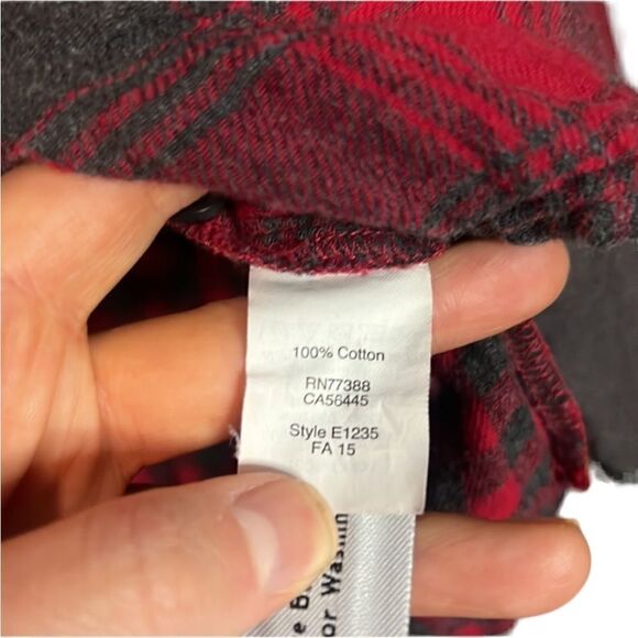 Madewell red plaid button down shirt with pockets! - Picture 10 of 14